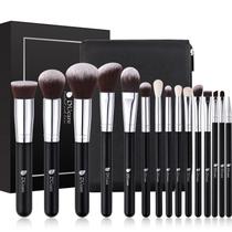 Conjunto de pincéis de maquiagem DuCare 15 unidades com bolsa Foundation Blending
