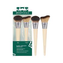 Conjunto de pincéis de maquiagem EcoTools Blush + Highlight, conjunto de 2 peças