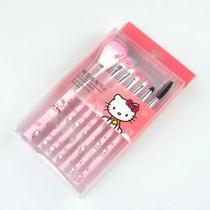 Conjunto De Pincéis De Maquiagem Hello Kitty Sanrio Anime Fashion Beauty Tools Presente Para Meninas