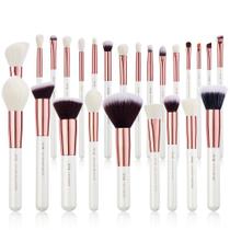 Conjunto de pincéis de maquiagem Jessup 25 peças de cosméticos profissionais brancos Conjunto de pincéis de maquiagem Jessup 25 peças de cosméticos profissionais brancos