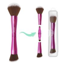 Conjunto de pincéis de maquiagem JILIER 4 em 1 com estojo para líquido, creme e pó