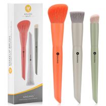 Conjunto de pincéis de maquiagem KINGMAS Foundation Contour Concealer, 3 unidades Conjunto de pincéis de maquiagem KINGMAS Foundation Contour Concealer, 3 unidades
