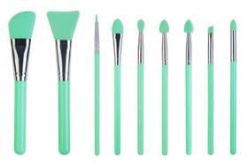 Conjunto de pincéis de maquiagem LORMAY Silicone 9 unidades para máscara facial e artesanato
