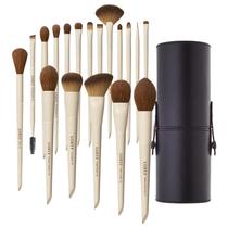 Conjunto de pincéis de maquiagem LORYP de 18 peças rotulados para rosto e olhos com estojo Conjunto de pincéis de maquiagem LORYP de 18 peças rotulados para rosto e olhos com estojo