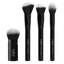 Conjunto de pincéis de maquiagem LORYP Full Face com Kabuki retrátil x4 Conjunto de pincéis de maquiagem LORYP Full Face com Kabuki retrátil x4