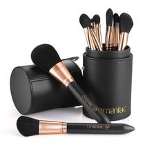 Conjunto de pincéis de maquiagem OMANIAC Professional (12 unidades) com suporte