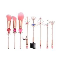Conjunto De Pincéis De Maquiagem Sailor Moon Feminino Figura De Desenho Animado Base Blush Sombra