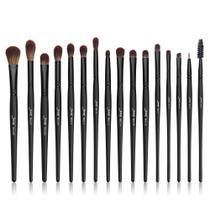 Conjunto de pincéis de maquiagem vegana Jessup T272, 16 peças para olhos com estojo