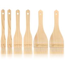 Conjunto de pincéis de pescada Patelai Flat Hake Brushes 6 peças