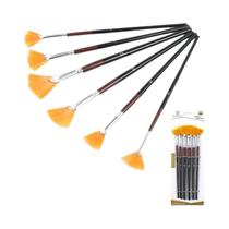 Conjunto De Pincéis De Pintura Com Cerdas De Nylon Macias Para Acrílico, Aquarela, Óleo E Gouache,