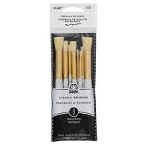 Conjunto de pincéis de pintura, estêncil xadrez, cerdas naturais de 8 peças