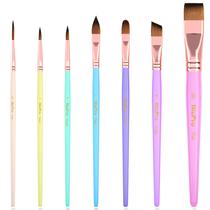 Conjunto de pincéis de pintura facial Nicpro 7 unidades para pintura facial corporal Conjunto de pincéis de pintura facial Nicpro 7 unidades para pintura facial corporal