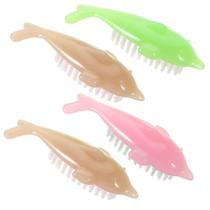 Conjunto de pincéis de unhas Ipetboom Dolphin: 4 peças Handle Grip Fingernail Conjunto de pincéis de unhas Ipetboom Dolphin: 4 peças Handle Grip Fingernail