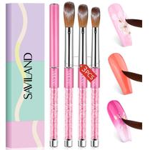 Conjunto de pincéis de unhas SAVILAND Acrylic tamanho 6/8/12 para arte de unhas