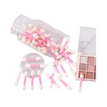 Conjunto De Pincéis Descartáveis De Duas Cabeças, 50 Peças, Esponja, Aplicador De Sombra