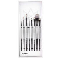 Conjunto de pincéis KINGART Stellar Series Synthetic Blend x8 Conjunto de pincéis KINGART Stellar Series Synthetic Blend x8