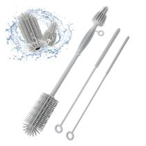 Conjunto de pincéis Leucite, escova para mamadeiras e limpador de palhas Conjunto de pincéis Leucite, escova para mamadeiras e limpador de palhas