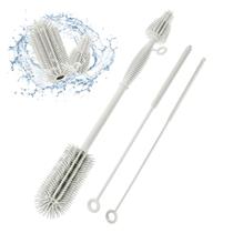 Conjunto de pincéis Leucite, escova para mamadeiras e limpador de palhas Conjunto de pincéis Leucite, escova para mamadeiras e limpador de palhas