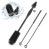 Conjunto de pincéis Leucite, escova para mamadeiras e limpador de palhas Conjunto de pincéis Leucite, escova para mamadeiras e limpador de palhas