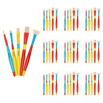Conjunto de pincéis MEEDEN Kids de 50 unidades para aquarela acrílica Conjunto de pincéis MEEDEN Kids de 50 unidades para aquarela acrílica