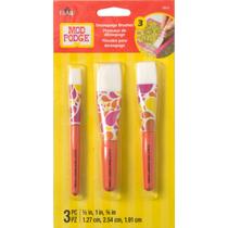Conjunto de Pincéis Mod Podge 10615 com 3 Peças e Cabo Curto