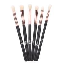 Conjunto de pincéis MSQ Eye Rose Gold, 6 peças para sombra, sobrancelha e delineador de olhos