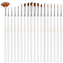 Conjunto de Pincéis PANDAFLY 18 Peças Kit de Detalhes Finos