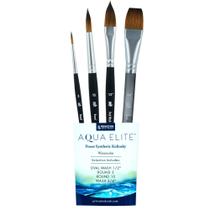 Conjunto de Pincéis para Aquarela Princeton Aqua Elite 4850 4 peças Conjunto de Pincéis para Aquarela Princeton Aqua Elite 4850 4 peças