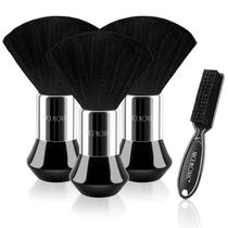 Conjunto de Pincéis para Barbeiro NICEMOVIC 4 Peças com Cerdas de Nylon para Cabelo e Pescoço Conjunto de Pincéis para Barbeiro NICEMOVIC 4 Peças com Cerdas de Nylon para Cabelo e Pescoço
