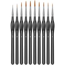 Conjunto de Pincéis para Pintura Cocoaland 10 Peças com Cabo Triangular 18 cm