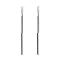 Conjunto De Pincéis Para Unhas Ultra-Finos De 7 Pinos Em Aço Inoxidável Para Linhas E Listras