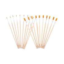 Conjunto De Pincéis Planos De Nylon Com Cerdas Para Pintura - 10, 30, 50, 100 Unidades - Canetas