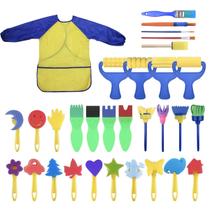 Conjunto de pincéis YallFairy lavável para crianças menores de 3 anos