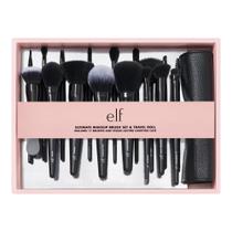 Conjunto de Pincel de Maquiagem e.l.f. Ultimate - 17 Peças com Estojo de Viagem Conjunto de Pincel de Maquiagem e.l.f. Ultimate - 17 Peças com Estojo de Viagem