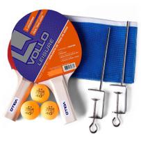Conjunto de Ping Pong Kit 2 raquete 3 bolascom rede Vollo