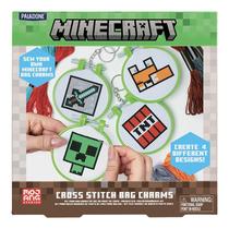 Conjunto de pingentes Cross Stitch Paladone Minecraft 4 Designs