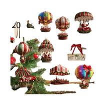 Conjunto De Pingentes De Madeira Artificial Estilo Artesanal Com 20 Peças, Decoração Retro De Balão Conjunto De Pingentes De Madeira Artificial Estilo Artesanal Com 20 Peças, Decoração Retro De Balão