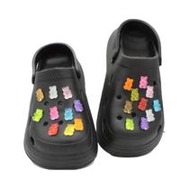 Conjunto De Pingentes De Urso Fofos Que Brilham No Escuro Para Sapatos, Clipes Luminosos Para Crocs, Conjunto De Pingentes De Urso Fofos Que Brilham No Escuro Para Sapatos, Clipes Luminosos Para Crocs,