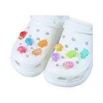 Conjunto De Pingentes Luminosos De Tartaruga Para Sapatos, Acessórios DIY De Animais Fofos Para