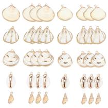 Conjunto de pingentes SUNNYCLUE, 20 unidades, 5 estilos, pingentes de concha