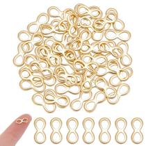Conjunto de pingentes UNICRAFTALE banhado a ouro 18k Infinity 10 mm 60 unidades Conjunto de pingentes UNICRAFTALE banhado a ouro 18k Infinity 10 mm 60 unidades