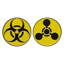 Conjunto de pinos de broche Creative Alloy Biohazard Radiation Design