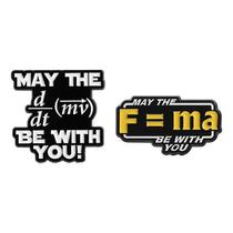 Conjunto de pinos de broche Funny Physics Formula Alloy Blouse