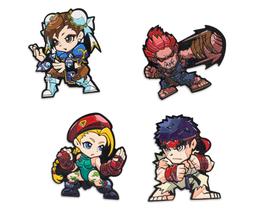 Conjunto de pinos esmaltados de Street Fighter 4 Characters oficial da Capcom