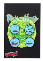Conjunto de pinos esmaltados: mochila de lapela Rick and Morty Meeseeks, pacote com 4