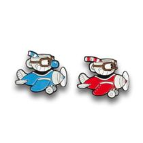 Conjunto de pinos JUST FUNKY Cuphead & Mugman Planes Enamel 1,5"