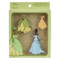 Conjunto de pinos Loungefly Disney Tiana Paper Doll Magnetic Conjunto de pinos Loungefly Disney Tiana Paper Doll Magnetic