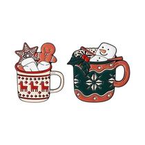 Conjunto De Pins De Esmalte E Broches De Lapela Com Personagens De Desenho Animado (Turbo Granny