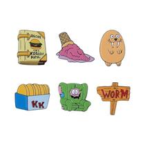 Conjunto De Pins Esmaltados Criativos De Halloween: Esqueleto, Bota De Cowboy, Gato Bruxa, Filme