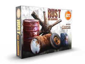 Conjunto de pintura AK Interactive Rust para modelos de plástico